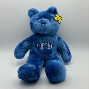 #24 23 Karat Jeff Gordon NASCAR Car Racing Blue Dupont Gold N Bears Plush Doll